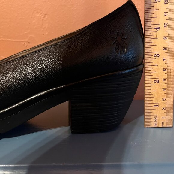 FLY London black slip on heels, EU size 41 - Picture 7 of 7